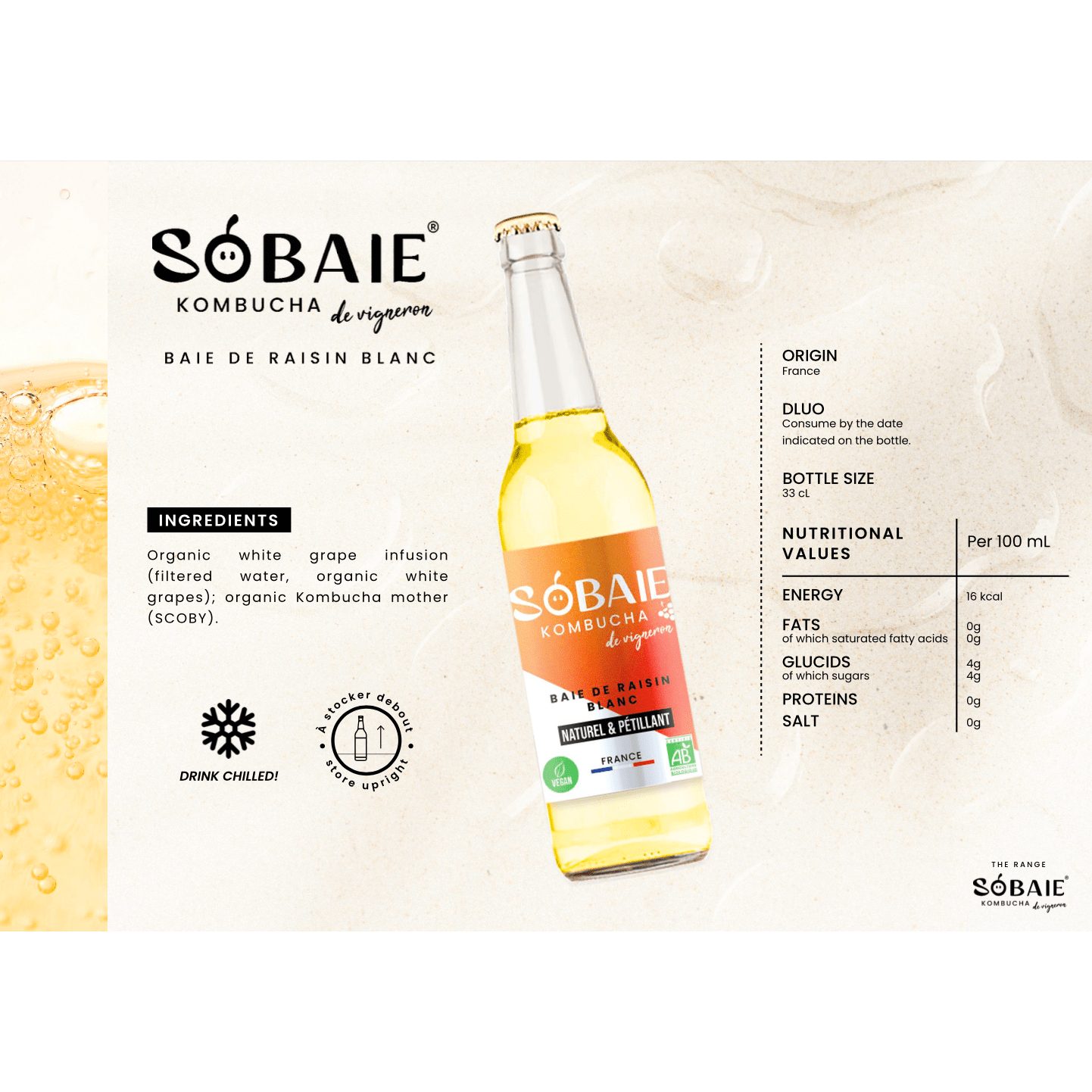 Sobaie Kombucha Blanc - Min Franske Vinimportør