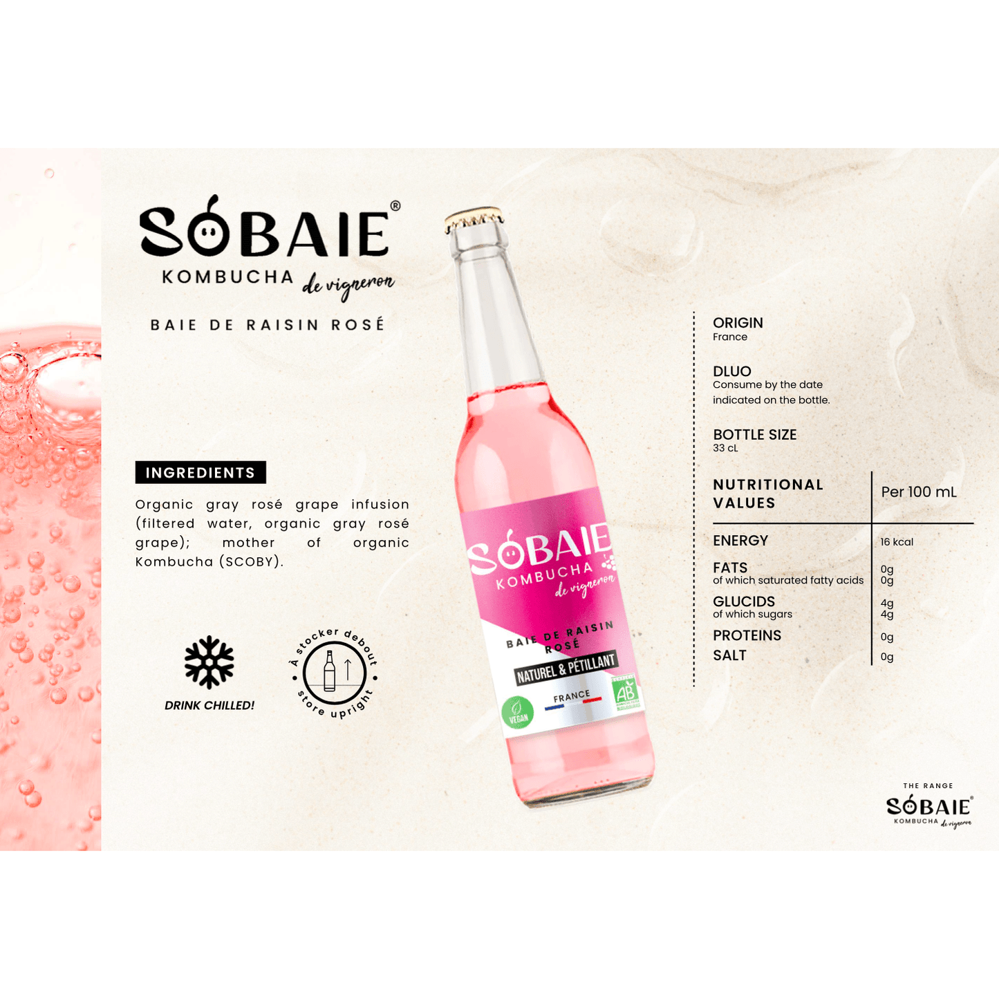 Sobaie Kombucha Rosé - Min Franske Vinimportør