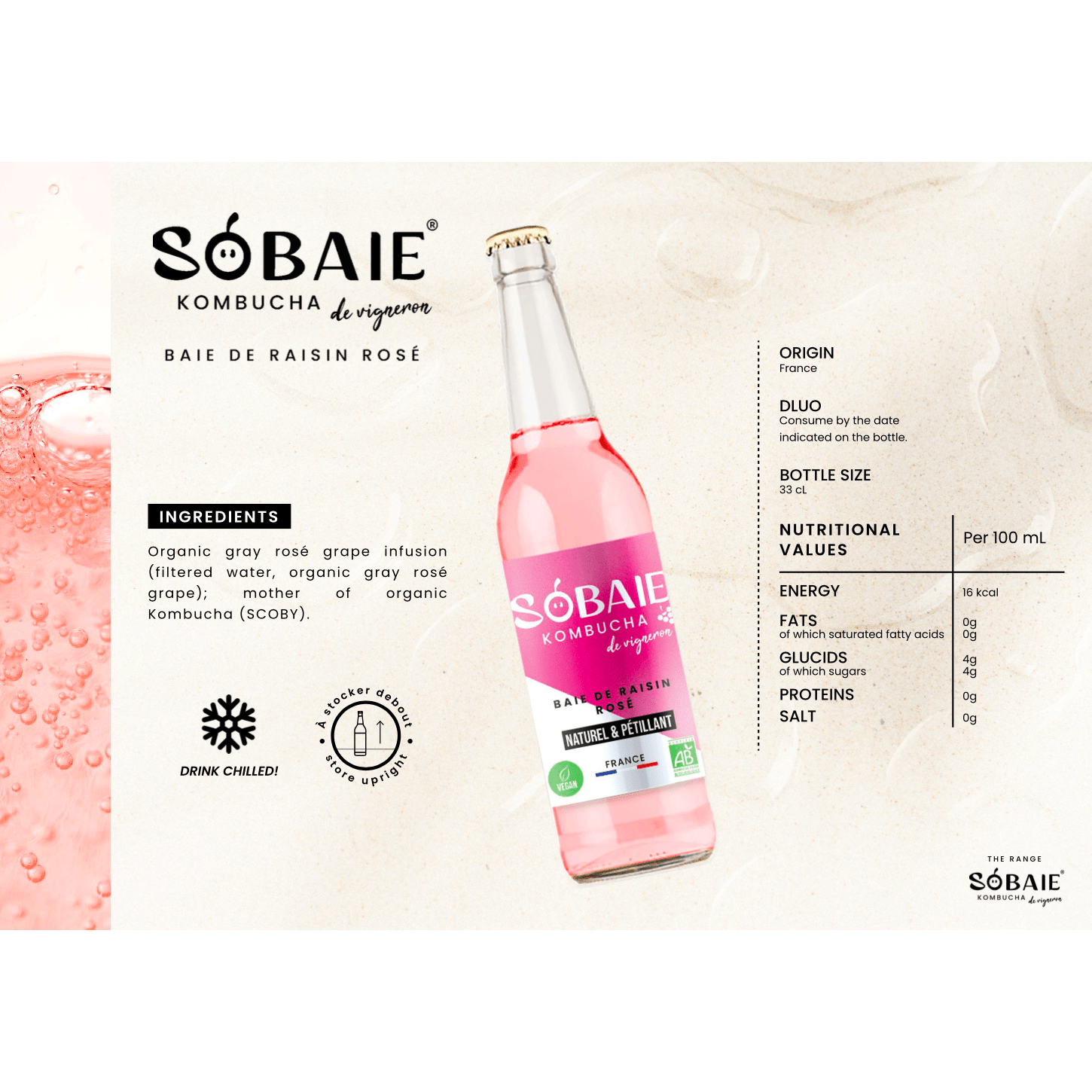 Sobaie Kombucha Rosé - Min Franske Vinimportør