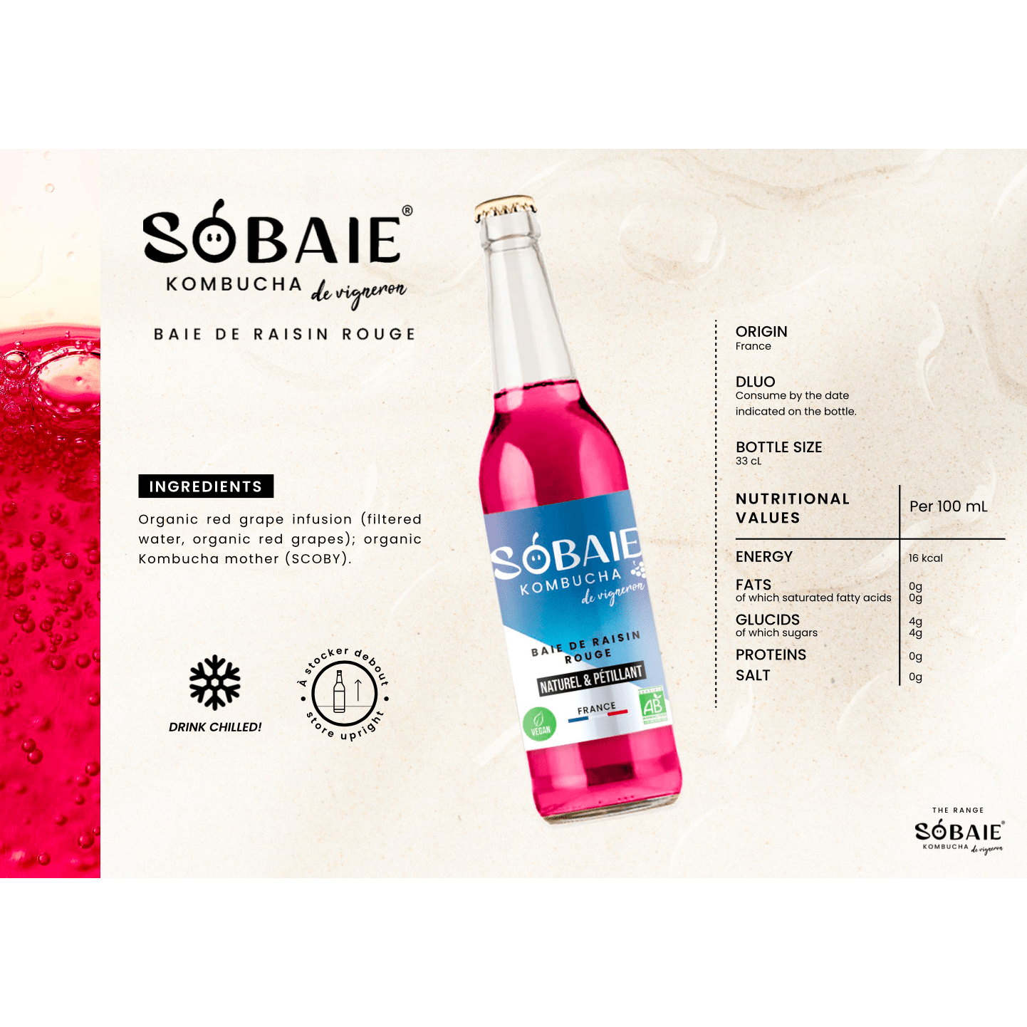 Sobaie Kombucha Rouge - Min Franske Vinimportør